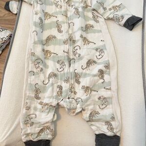 Cozy Tiger Print Kids One Piece